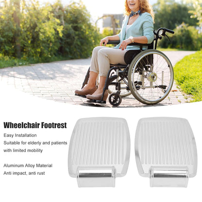 Wheelchair Footrest - Replacement Aluminium Foot Plate  - Without Road Foot Rest