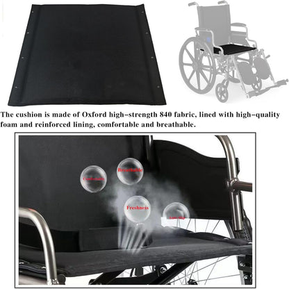 eOnekart Wheelchair Replacement Seat & Back Cover Set Size 16x18 – Durable Nylon Fabric, Universal Fit for Standard Wheelchairs, Comfortable, Washable Replacement Parts for Wheelchair