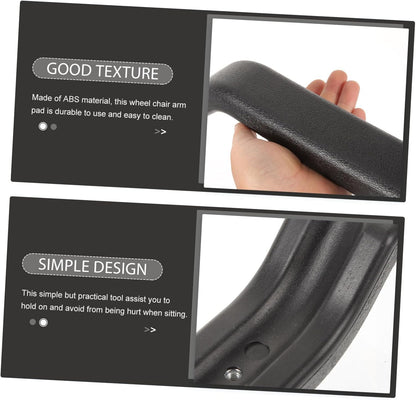 eOnekart Wheelchair Armrest Pad Replacement – Universal Fit, Comfortable Soft Cushion Desk Pads for Manual & Electric Wheelchairs | PU Foam Arm Rest Support | Mobility Spare Parts Accessories (1 Pair)