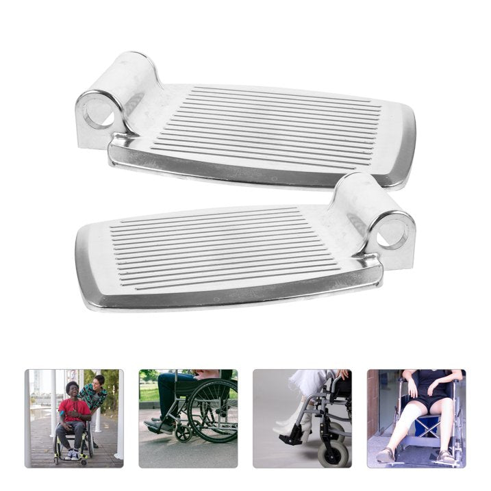 Wheelchair Footrest - Replacement Aluminium Foot Plate  - Without Road Foot Rest