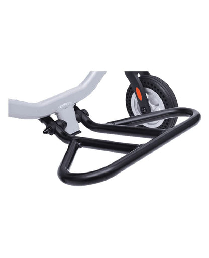 Airplane Transit Wheelchair | Lightweight Aluminium Portable Transport Chair | Half-folding Backrest | Flip-up Leg Rest