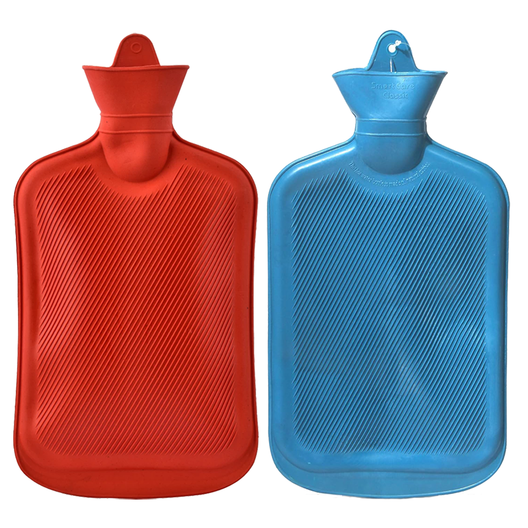 Hot Water Bag (2 Litre) Non-electric Rubber Heating Bottle, Heat Pouch, Heat Bag for Body Pain Relief Therapy in Shoulder, Back, Neck, Period Cramps, Muscle Relaxation, Aches Soothing Hot & Cold Therapies Unisex | Multicolor