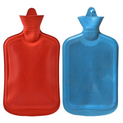 Hot Water Bag (2 Litre) Non-electric Rubber Heating Bottle, Heat Pouch, Heat Bag for Body Pain Relief Therapy in Shoulder, Back, Neck, Period Cramps, Muscle Relaxation, Aches Soothing Hot & Cold Therapies Unisex | Multicolor