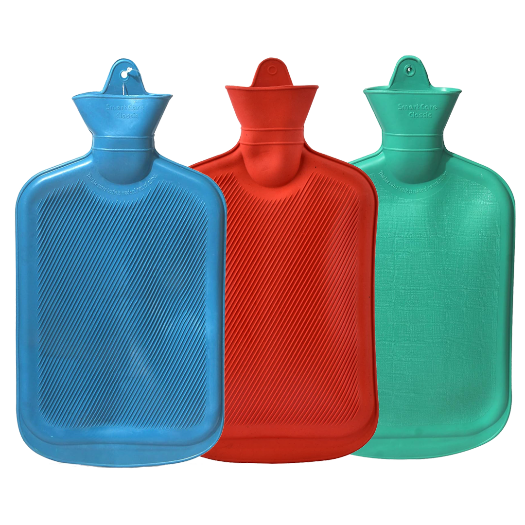 Hot Water Bag (2 Litre) Non-electric Rubber Heating Bottle, Heat Pouch, Heat Bag for Body Pain Relief Therapy in Shoulder, Back, Neck, Period Cramps, Muscle Relaxation, Aches Soothing Hot & Cold Therapies Unisex | Multicolor