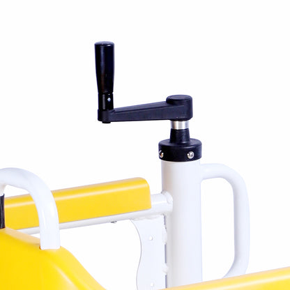 eOnekart 3-in-1 Fast Assembled Patient Lift & Transfer Wheelchair | Adjustable Height | Shower/Commode Chair | Safety Lock & Belt | 360° Swivel All-Wheel Brake | Elderly, Disabled & Caregiver Support