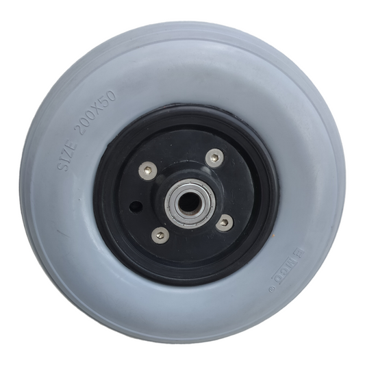 8 Inch (200×50) Front Caster Wheel for Electric Wheelchair With Bearing (Pack of 1) - Grey