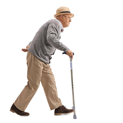 Walking Stick - SS930 Height Adjustable Strong Durable Anti-Slip Lightweight Walking Cane | Hand Stick for Old People & Adults Men & Women