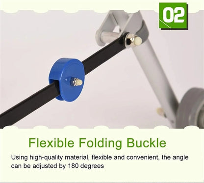 eOnekart CP Child Rollator Walker | Lightweight Foldable Reverse Walker for Kids | Soft Wheels | Aluminum Frame | Height Adjustable | Child Stand & Mobility Support for Cerebral Palsy