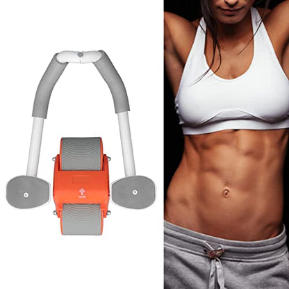 Exercise Ab Roller Automatic Rebound With Elbow Support With Knee Pad For Abs Workout