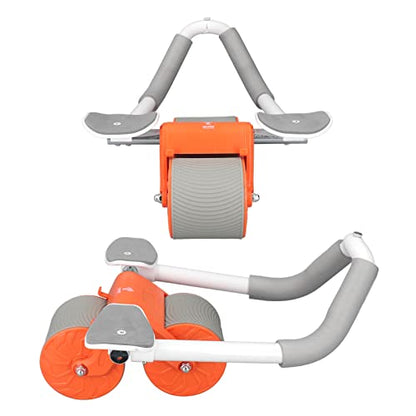 Exercise Ab Roller Automatic Rebound With Elbow Support With Knee Pad For Abs Workout