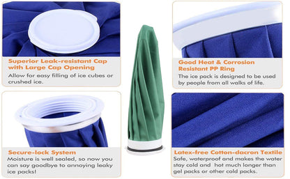 Smartcare Ice Bag Reliving Pain & Swelling Therapy | Aches, Injuries, Strain-effective Reusable Cold Cool Pack | Targeted Comfort | Easy to Use