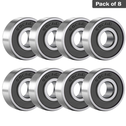 608RS (8x22x7mm) Ball Bearings Metal Double Shielded Radial Ball Bearings | 3D Printer or Robotics or DIY Projects or Wheelchair Wheel