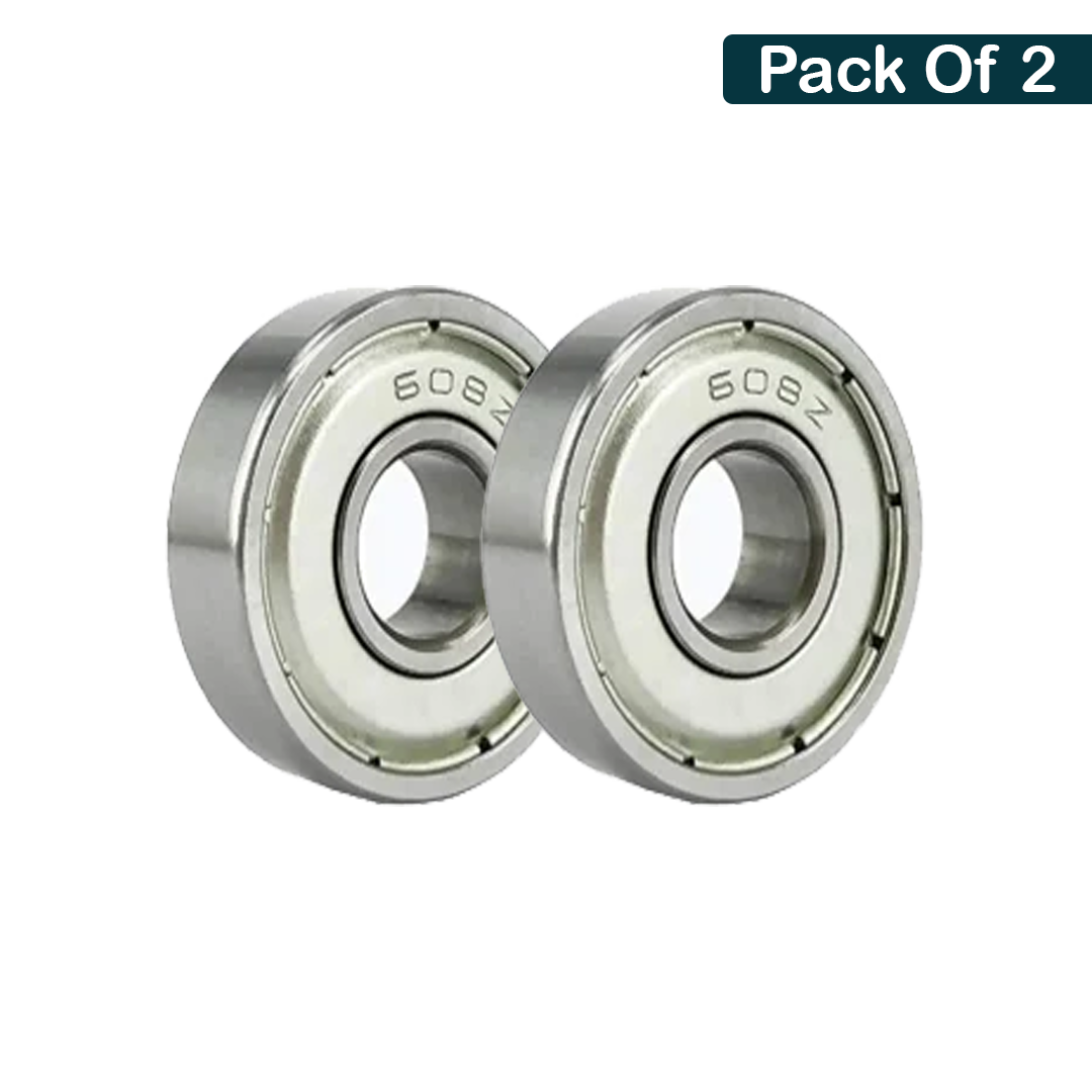 608Z (8x22x7mm) Ball Bearings Metal Double Shielded Radial Ball Bearings | 3D Printer or Robotics or DIY Projects or Wheelchair Wheel