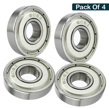 608Z (8x22x7mm) Ball Bearings Metal Double Shielded Radial Ball Bearings | 3D Printer or Robotics or DIY Projects or Wheelchair Wheel