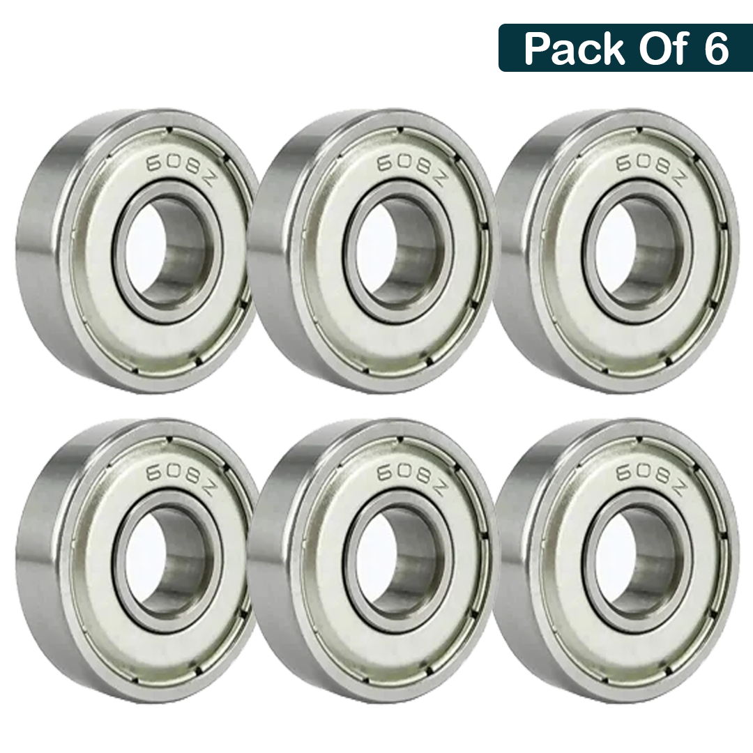 608Z (8x22x7mm) Ball Bearings Metal Double Shielded Radial Ball Bearings | 3D Printer or Robotics or DIY Projects or Wheelchair Wheel