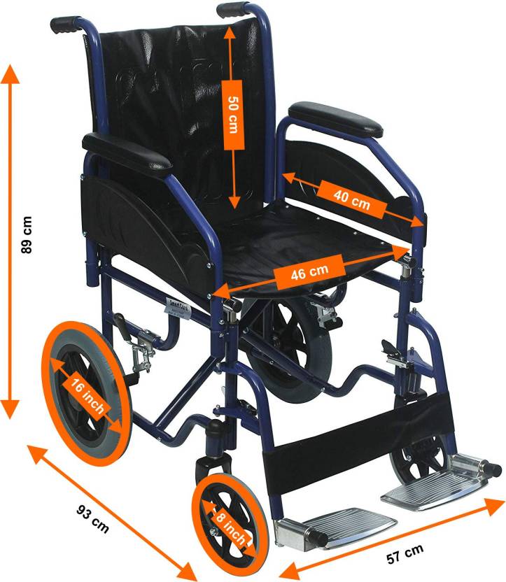 Premium Foldable Durable Portable Lightweight Wheelchairs With Detachable Footrest & Armrest - SC904B