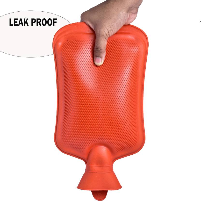 Hot Water Bag (2 Litre) Non-electric Rubber Heating Bottle, Heat Pouch, Heat Bag for Body Pain Relief Therapy in Shoulder, Back, Neck, Period Cramps, Muscle Relaxation, Aches Soothing Hot & Cold Therapies Unisex | Multicolor